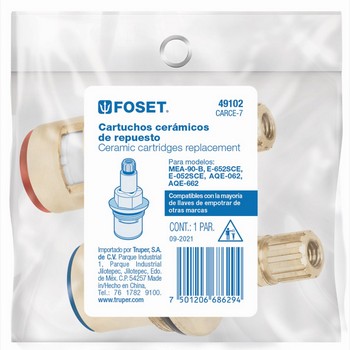 CARTUCHO CERAMICO LLAVES EMPOTRAR BASIC